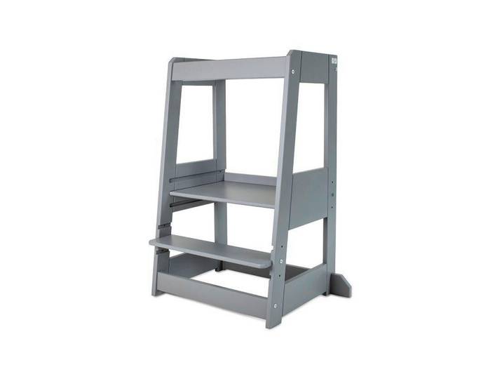 tiSsi Lernturm tiSsi® Felix, Hellgrau, Holz, Buche, massiv, 54x91x45 cm, Babymöbel, Hochstühle & Zubehör, Lerntürme