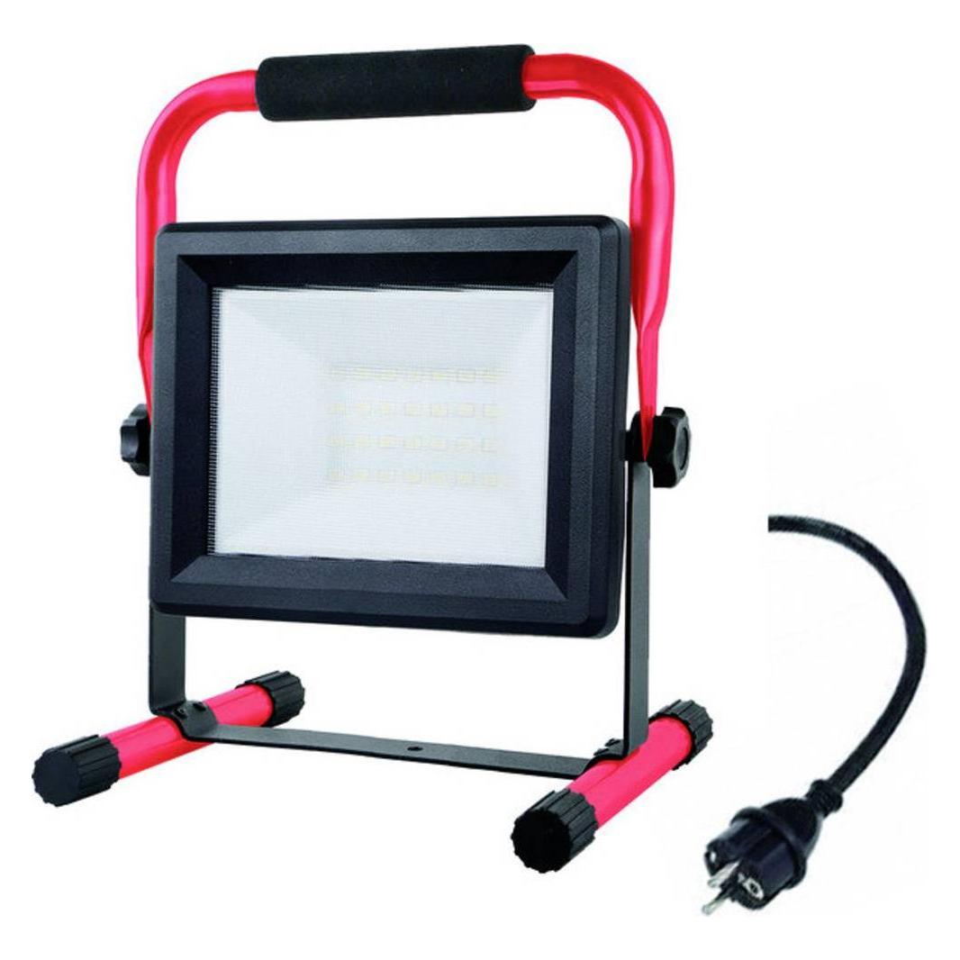Mega Light MegaLight Floodlight Stand LED-Baustrahler 50 W 4000 lm Neutralweiss 80783 (4000 lm) (80783)