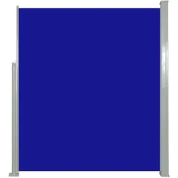 vidaXL Ausziehbare Seitenmarkise 160 x 500 cm, blaues Sirius-Balkonmodell
