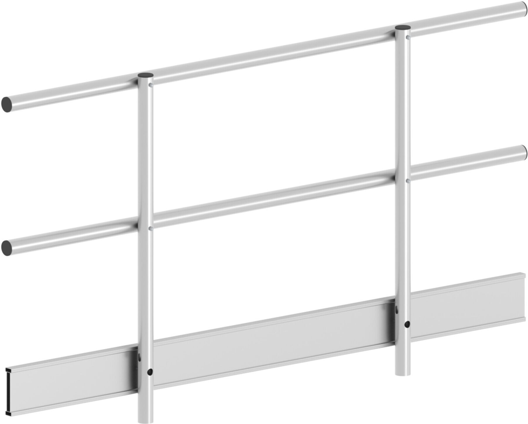 Layher Doppelgeländer 2,00 m mit Bordbrett Aluminium faltbar (1332200)