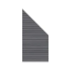 TraumGarten System WPC Platinum Zaun-Anschluss-Set Grau