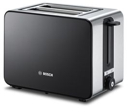 Bosch TAT7203 CompactClass Toaster 1050 W 2 Scheibe(n) (Schwarz, Edelstahl)