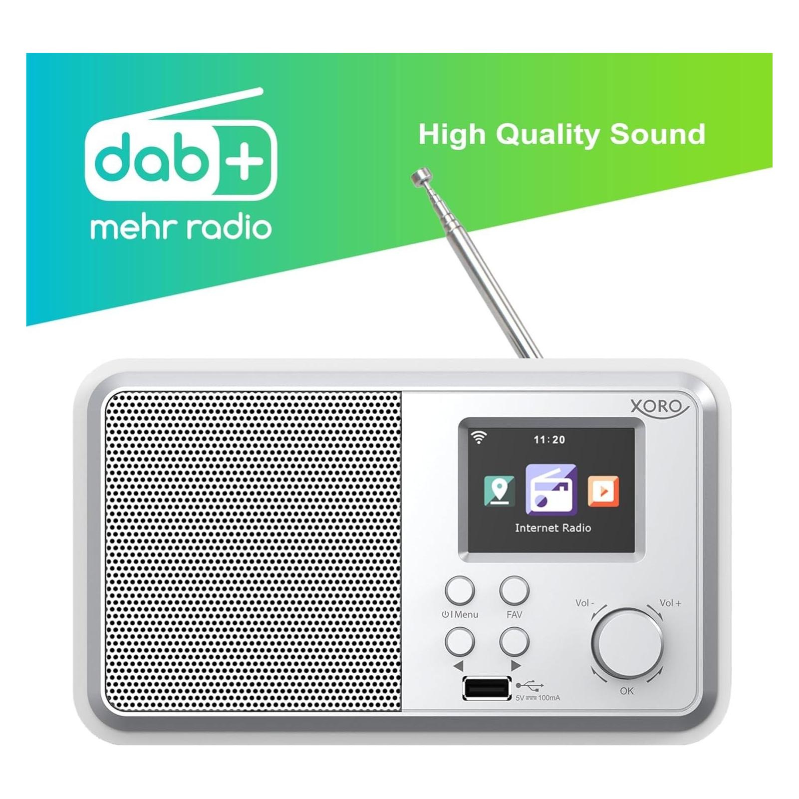 Xoro DAB 300 IR (DAB+, FM, Internetradio, Bluetooth, WLAN) (XOR400910)