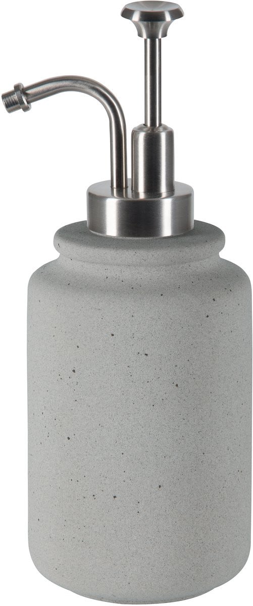 Spirella Zeepdispenser Cement – Stijlvolle Zeephouder en Lotion Dispenser voor Badkamer Accessoires