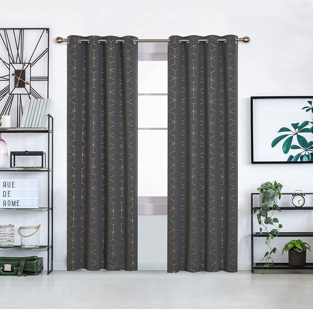 Fairmont Park Malone Room Darkening Thermal Curtain Light Grey Width 168 x Drop 229cm