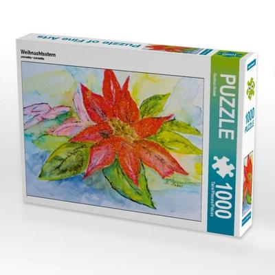 CALVENDO Puzzle Weihnachtsstern | 1000 Teile Lege-Größe 64 × 48 cm Foto-Puzzle für glückliche Stunden