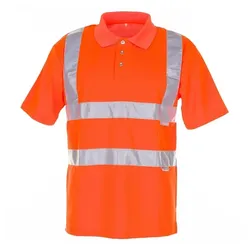 PLANAM Herren Warnschutz-Poloshirt Klasse 2 2091 mit UV-Schutz uni orange XL