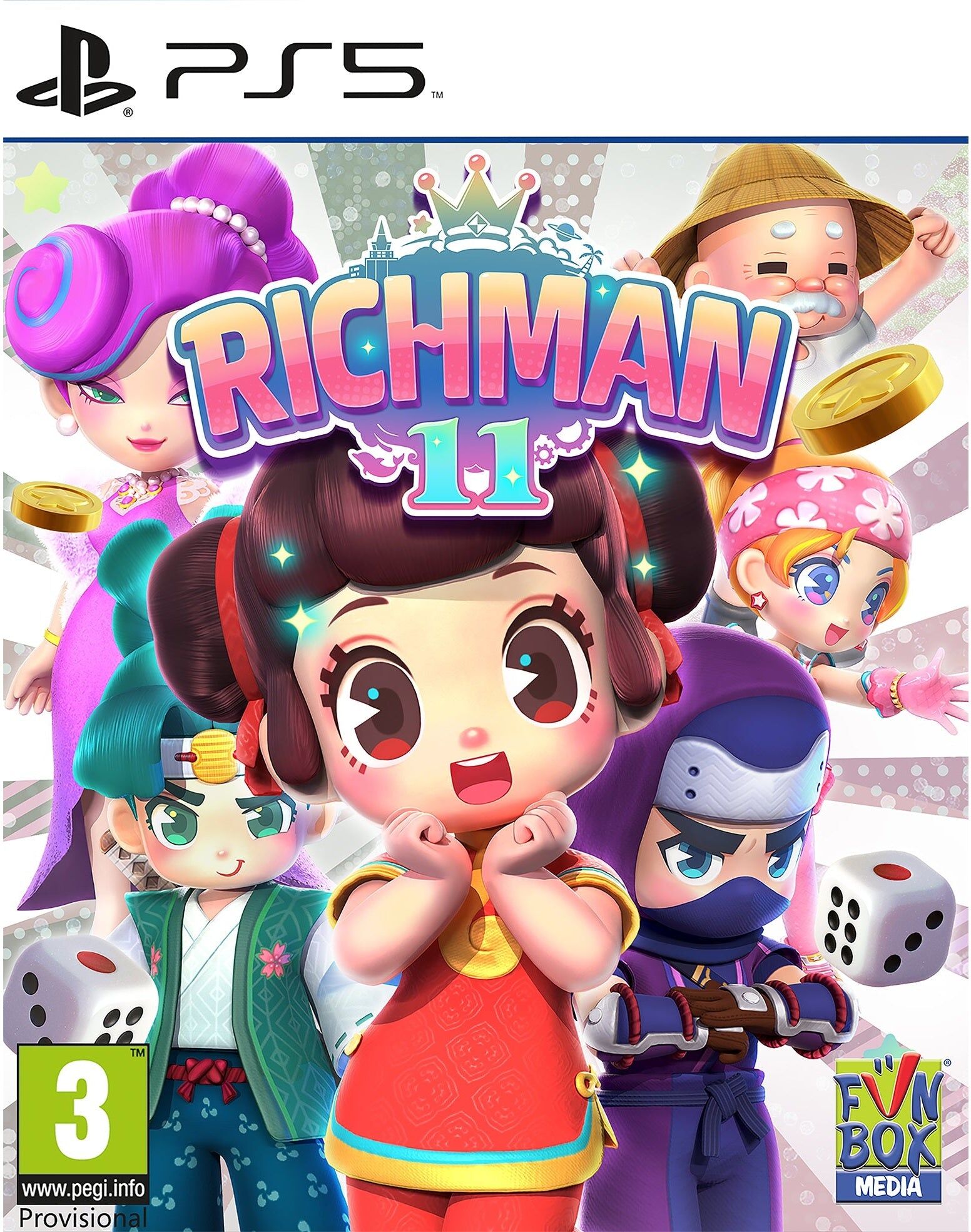 Funbox Media Richman 11 for PlayStation 5 (Disc) - Board Game for 1-4 Players