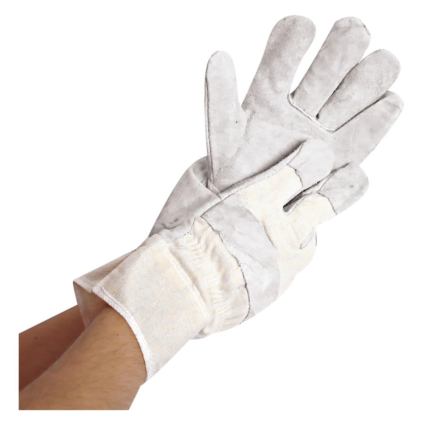 Hygostar Arbeitshandschuh "WORK", natur, XXL, Rindspaltleder (XXL) (33953)