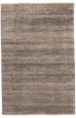 ECARPETGALLERY Hand-knotted Pak Finest Gabbeh Grey Wool Rug - 3'11 x 6'0