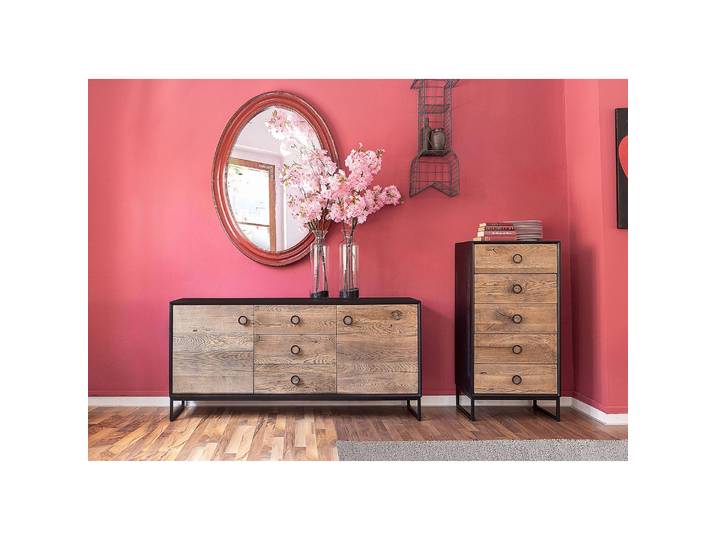 Sideboard 170 x 80 x 42cm Schwarz