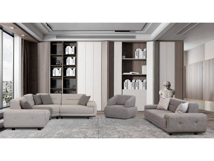 JVmoebel Sofa Komfortables Sofa Set für entspannte Momente im Wohnzimmer, 3 Teile