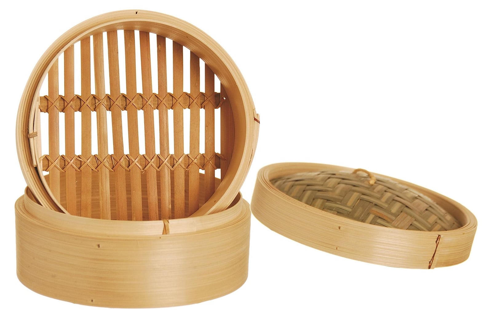 Solidchoice Bamboo Stoommand met Deksel 18 cm