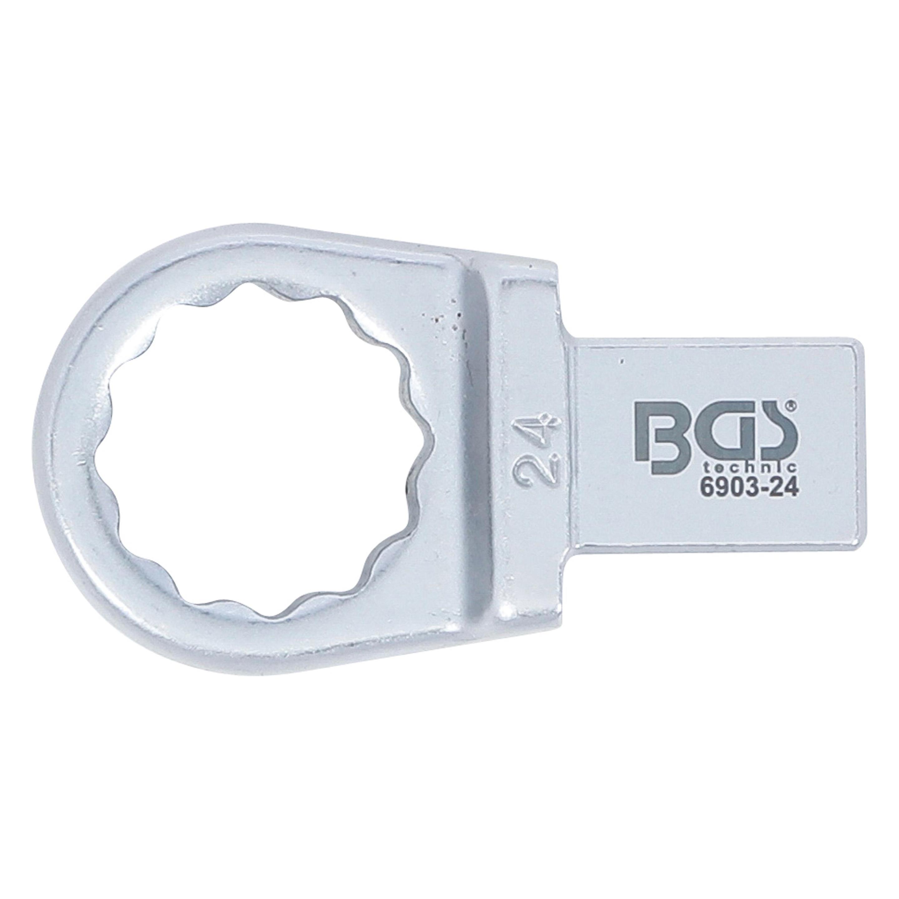 BGS Einsteck-Ringschlüssel 24 mm Aufnahme 14 x 18 mm (24 mm) (6903-24)