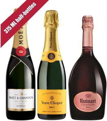 Wine.com """Champagne Trio 375ml half-bottle Set - France"""