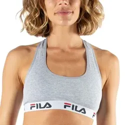 FILA BH Urban Women Sports Bra Grau Baumwolle Medium Damen