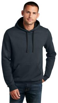 District DT810 The Concert Fleece Hoodie in New Navy Blue size 2XL   Cotton/Polyester Blend
