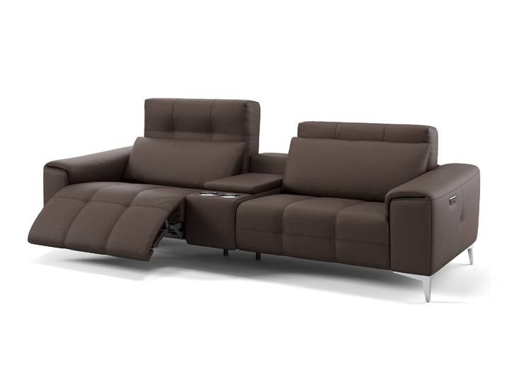 Home Sofa Leder 2-Sitzer Kinosofa SALENTO Designer
