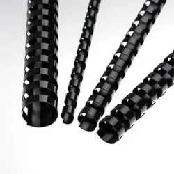 Binderinge LEITZ Schwarz Oval (50 St. - Max. 500 Blätter)