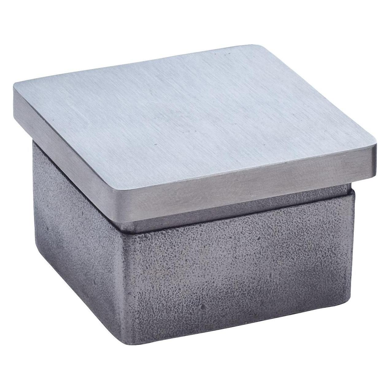 Croso Endkappen (Abdeckkappe) 25x25mm, Pfostenkappe Edelstahl A2 geschliffen (42724632)