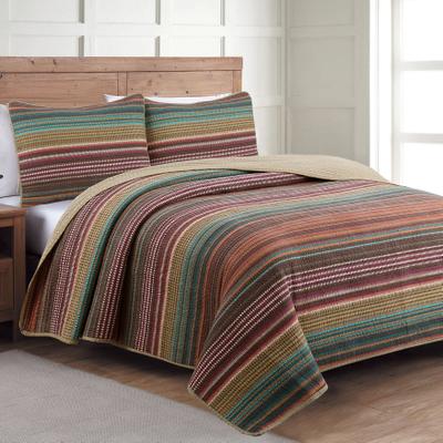 Estate Collection Taj Quilt by American Home Fashion in Multi (Size KING)