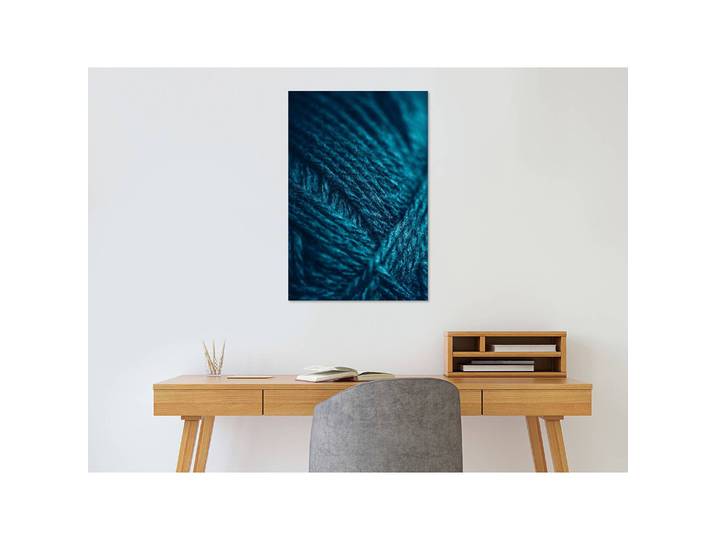 Tableau déco Emerald Wool Lin Turquoise 40 x 60cm