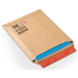 Colompac 20 Kartonversandtaschen DIN A4+ ohne Fenster braun, 26.5x35.7 cm