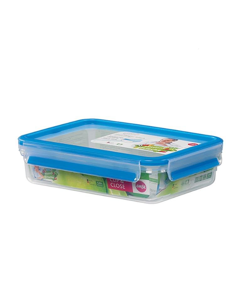 Emsa Frischhaltedosen "Clip and Close" in Blau - 1,2 l - onesize