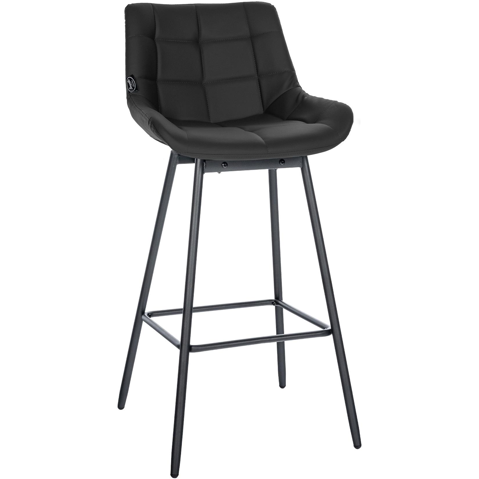 CLP Barhocker Weston Schwenkbar Kunstleder Farbe: schwarz, Material: Kunstleder