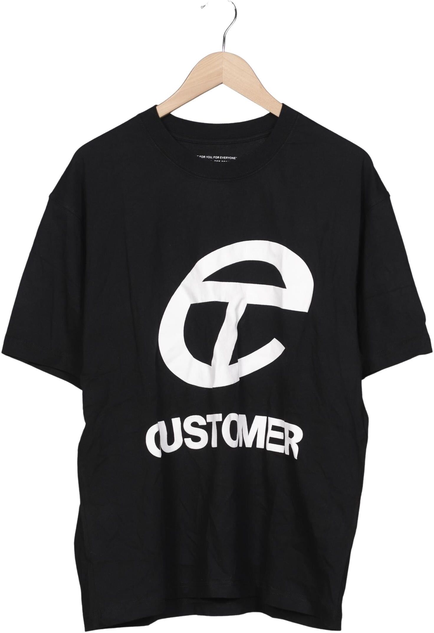 Telfar Herren T-Shirt, Schwarz, Gr. L, Baumwolle - Second Hand
