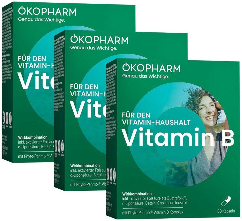 Ökopharm für den Vitamin-Haushalt Vitamin B Kapseln 3x60stk