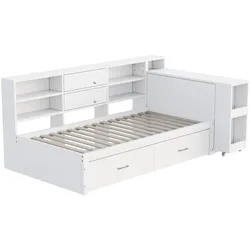 MULTIFUNKTIONSBETT 90x200 mit ausziehbarem Schreibtisch