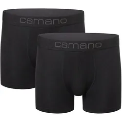 2er Pack camano Men comfort BCI cotton Boxershorts 9999 - black XXL