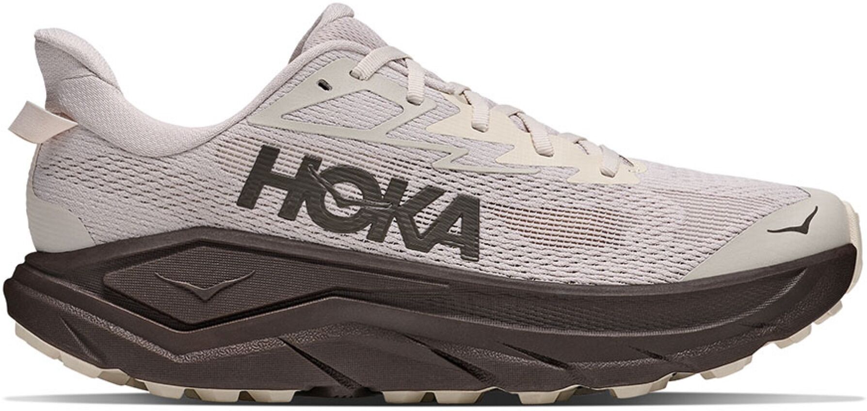 Hoka Challenger 8 -maastojuoksukengät (miehet) - River Rock Grey/Cast iron, 44 ⅔