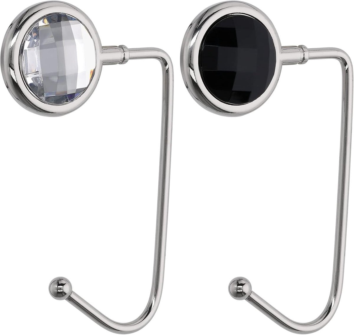 Set van 2 metalen tafeltas hangers voor handtassen en draagbare tas haakjes