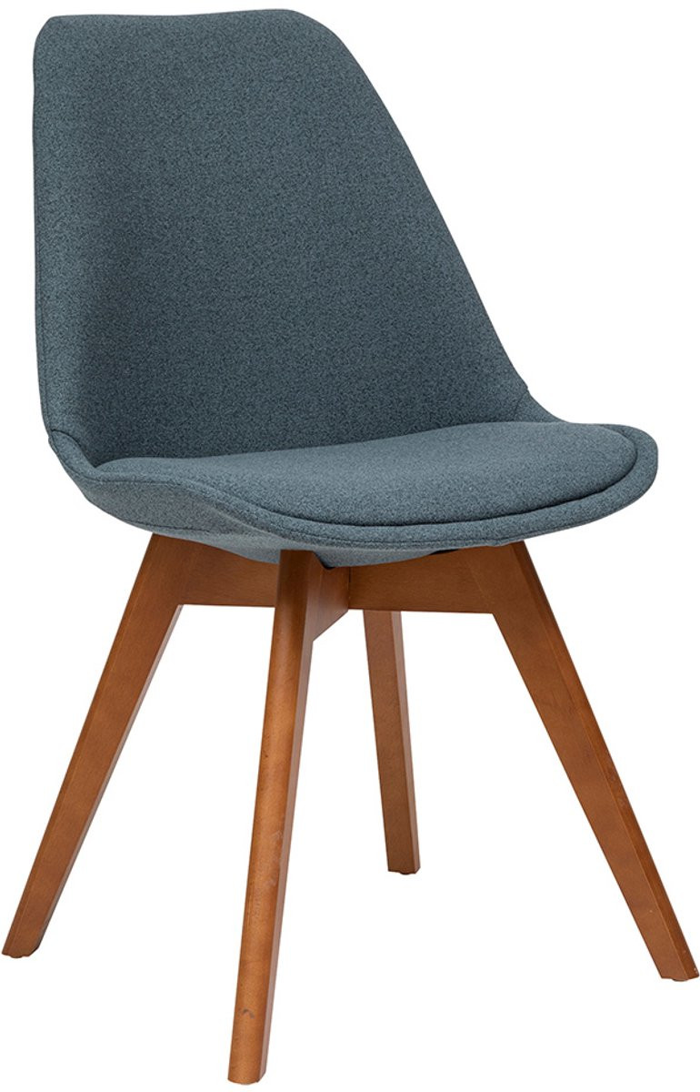 Stoffen Eetkamerstoel Berenice Blauw