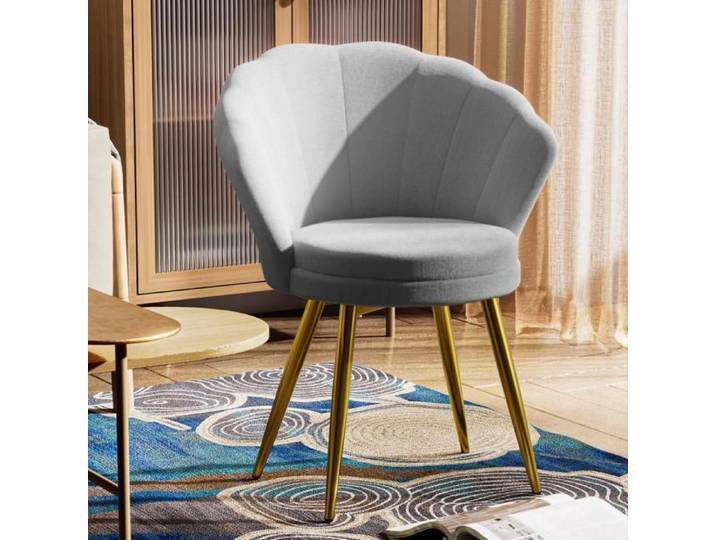 Fauteuil - XUANYU -Fauteuil velours - Fauteuil Relax - Fauteuil velours - Tissu - Gris-42x40x80cm -FAUTEUIL DE BUREAU