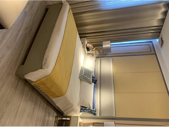 Xlmoebel Polsterbett Modernes Doppelbett mit elegantem Stoffbezug in harmonischem Design (Bett), Hergestellt in Europa