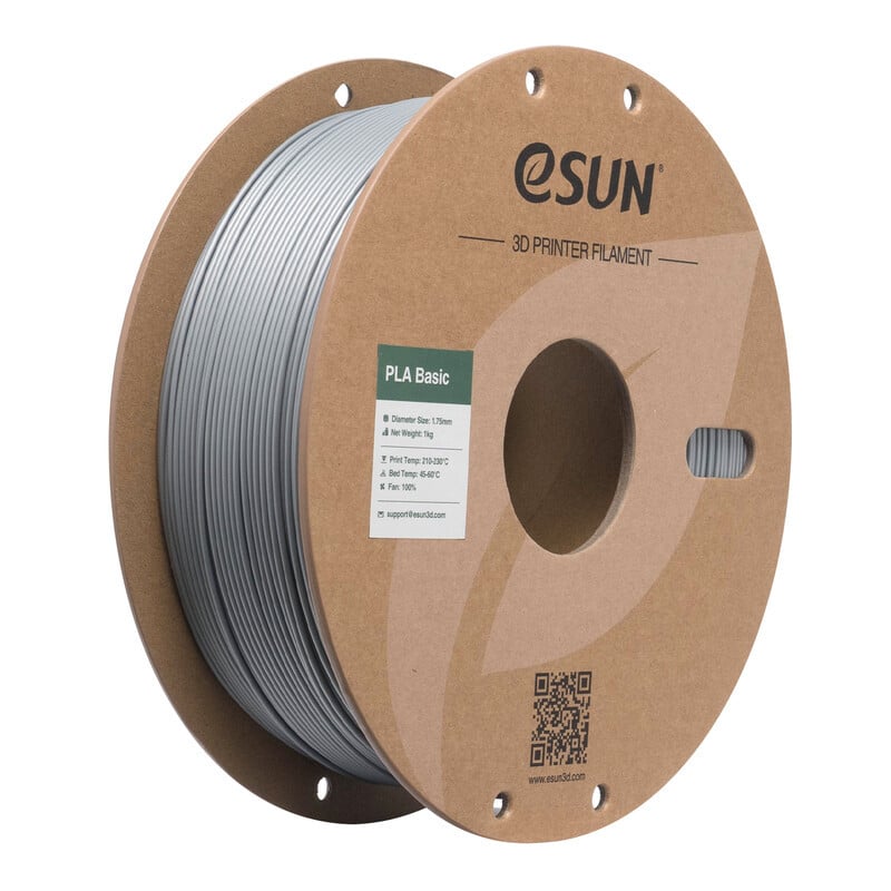 eSUN PLA-Basic 3D-printfilament 1,75 mm - Zilver - 1 kg