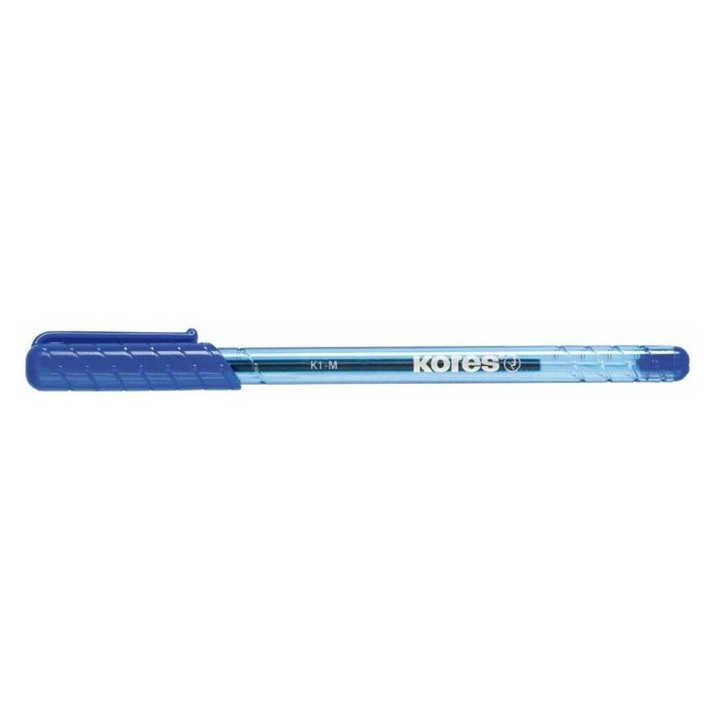 Kores Einweg-Kugelschreiber K-PEN K1, blau, Strichst"rke: M (1x) (KP39711)
