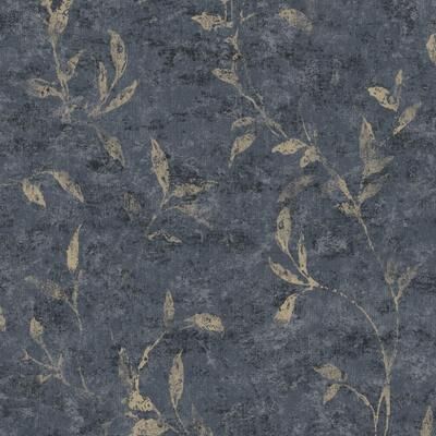 Galerie Wallcoverings Elegance Collection Leaf Impression Metallic Finish Non-woven Wallpaper Roll