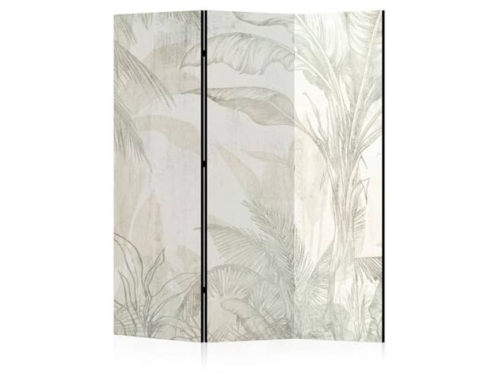 LUMASOUL Paravent Raumteiler Innen einseitig bedruckt 135x172 cm Natur 14 3 teilig Dekorativ, Shoji-Stil, faltbar, freistehend, als Sichtschutz für Wohnräume Natur Vintage