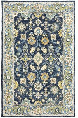 StyleHaven Style Haven Ava Hand-tufted Wool Loop-pile Traditional Bordered Area Rug