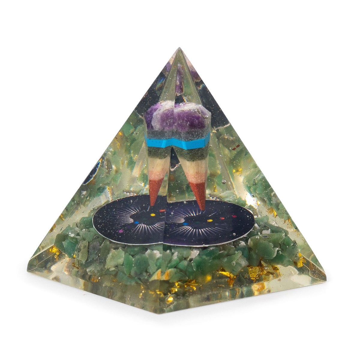 Orgoniet Piramide Groene Aventurijn Pendel voor Volwassenen