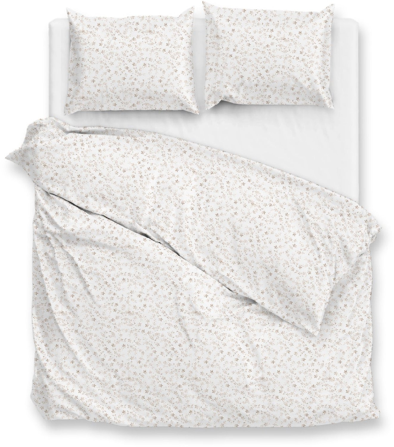 Zohome Dekbedovertrek Ludovico Natural Bloemen - 100% Microvezel - 240 x 220 cm