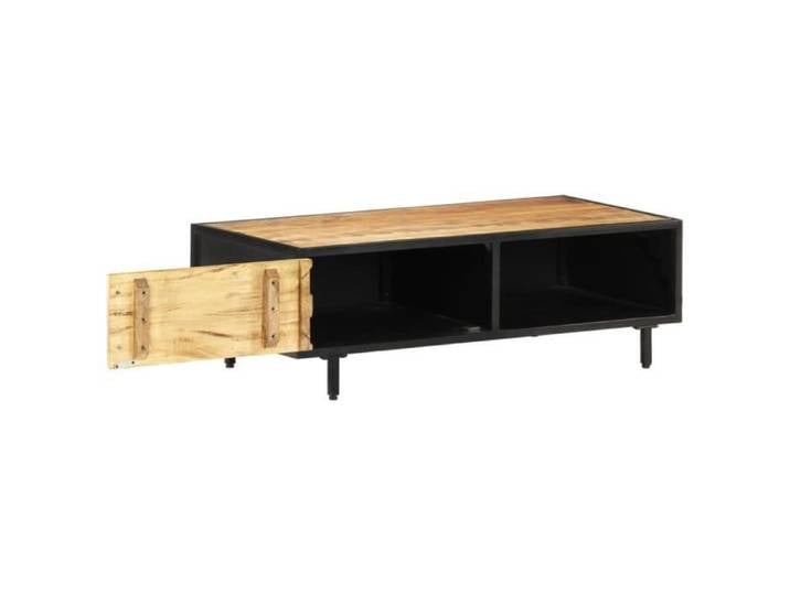 Table basse - VINGVO - DBA - Industriel - Loft - Bois de manguier brut - Marron - Rectangulaire