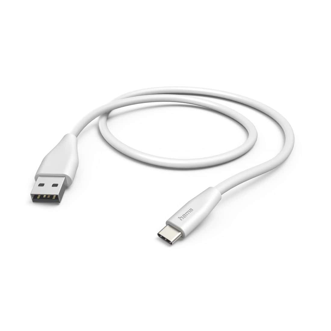 Hama 480 Mbit/s Stecker USB A auf USB C 1,5 m 125101 (Weiß) 00125101