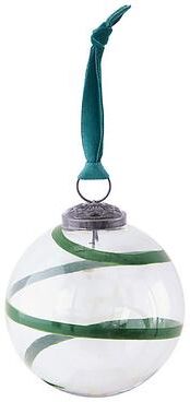 Swirled Glass Ornaments - Set of 6 - Green - Ballard Designs