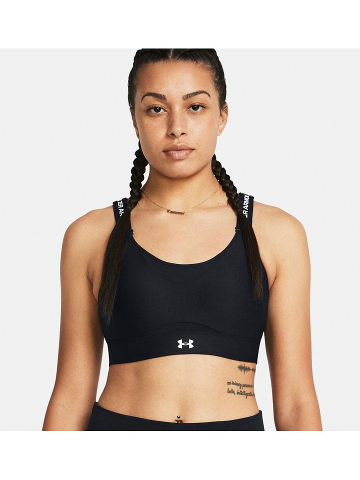Under Armour Sport-BH "Infinity High 2.0" in Schwarz - High - M/D-DD Cup