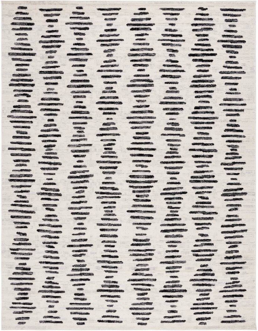 Natur Pur Dunaway Geometric Area Rug Ivory/Black Rectangle 235 x 305cm